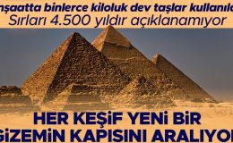 Her biri tonlarca ağırlıktaki milyonlarca dev taşla inşa edildi… 4.500 yıl boyunca nasıl ayakta kaldıkları bugün bile açıklanamıyor: Giza Piramitleri