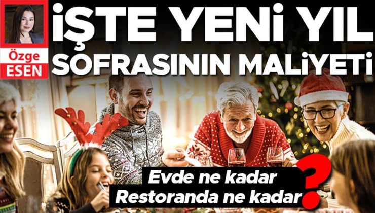 İşte yeni yıl sofrasının maliyeti