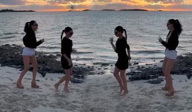 Lüks tatile damga vuran dans! Düğünde bozuşan ünlü gelin kaynana meğer çoktan barışmış…