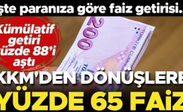 Son dakika… KKM hesaplarından dönüşlere yüzde 65 faiz! İşte paranıza göre faiz getirisi