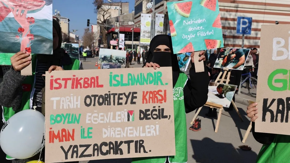 Iğdır’dan Filistin’e destek