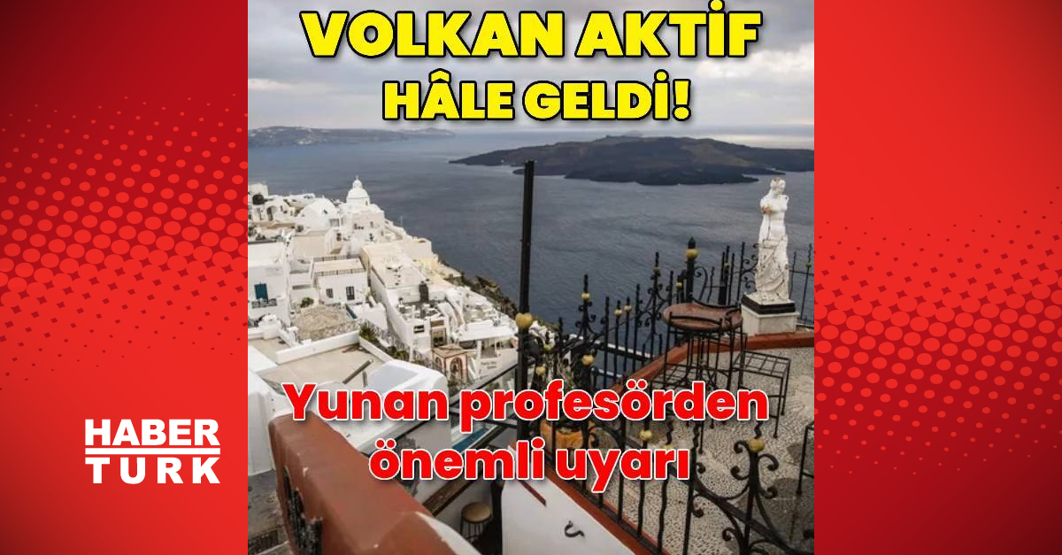 Ege’deki Yunan adası Santorini’deki volkan aktif hale geldi