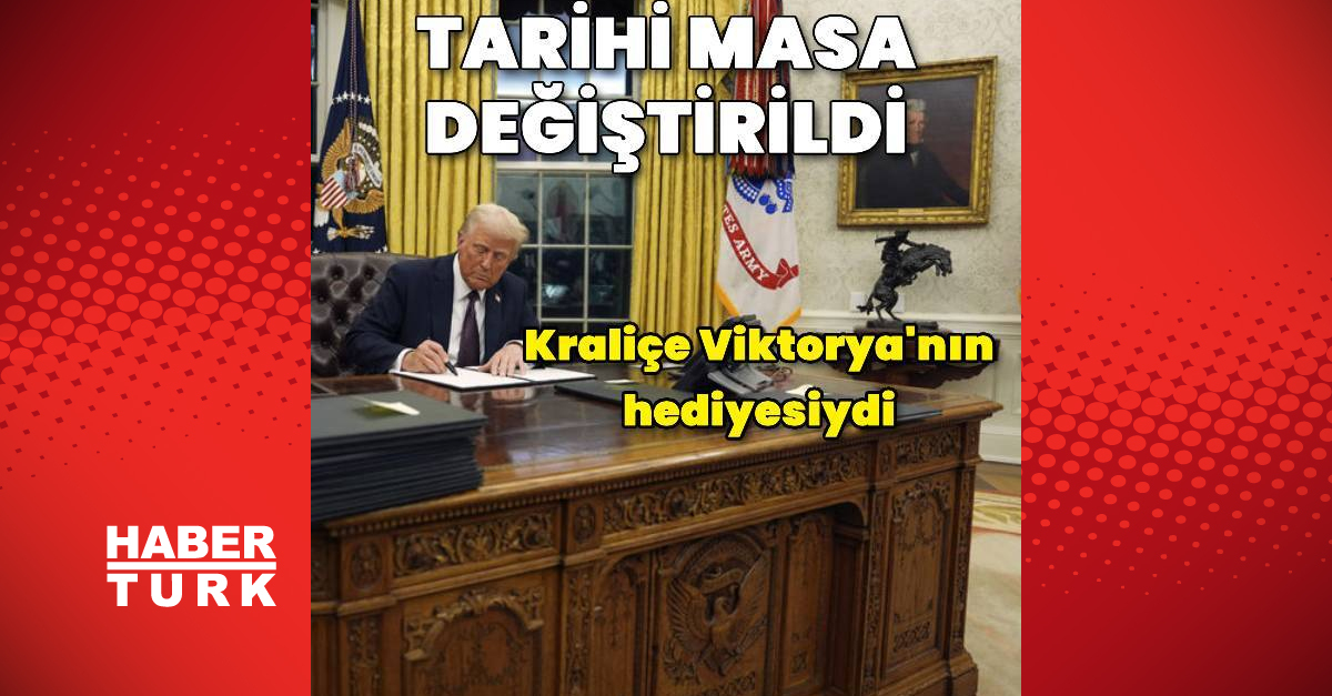 Oval Ofis’in tarihi masasında değişikliğe gidildi